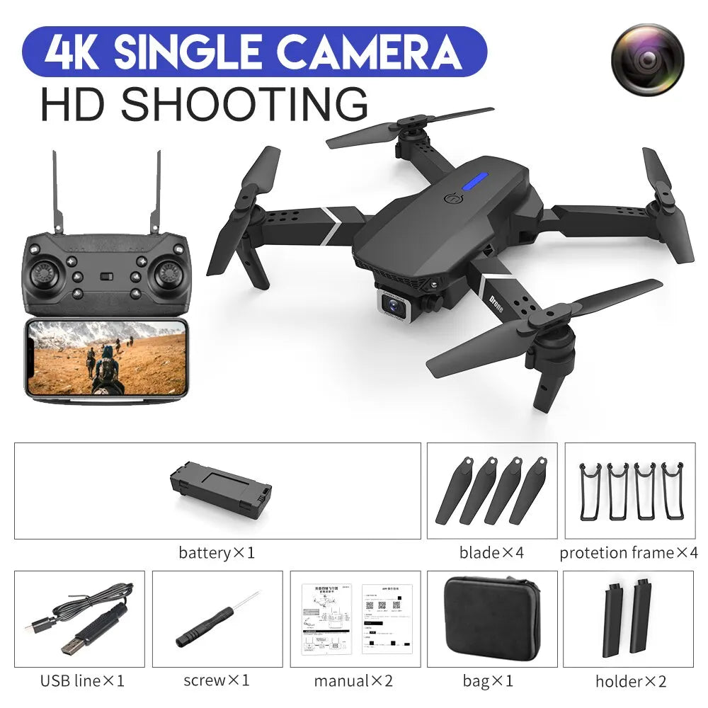 RC Drone 4K Professinal With 1080P Wide Angle