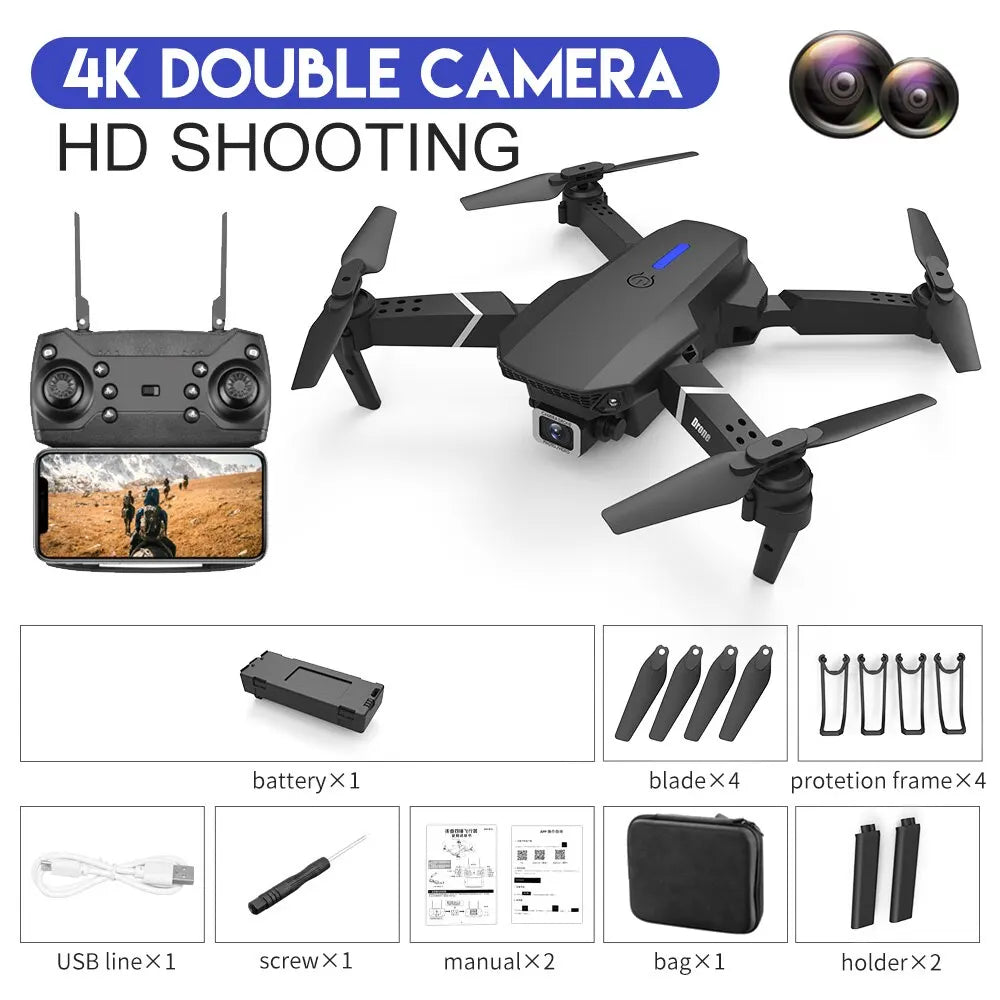 RC Drone 4K Professinal With 1080P Wide Angle