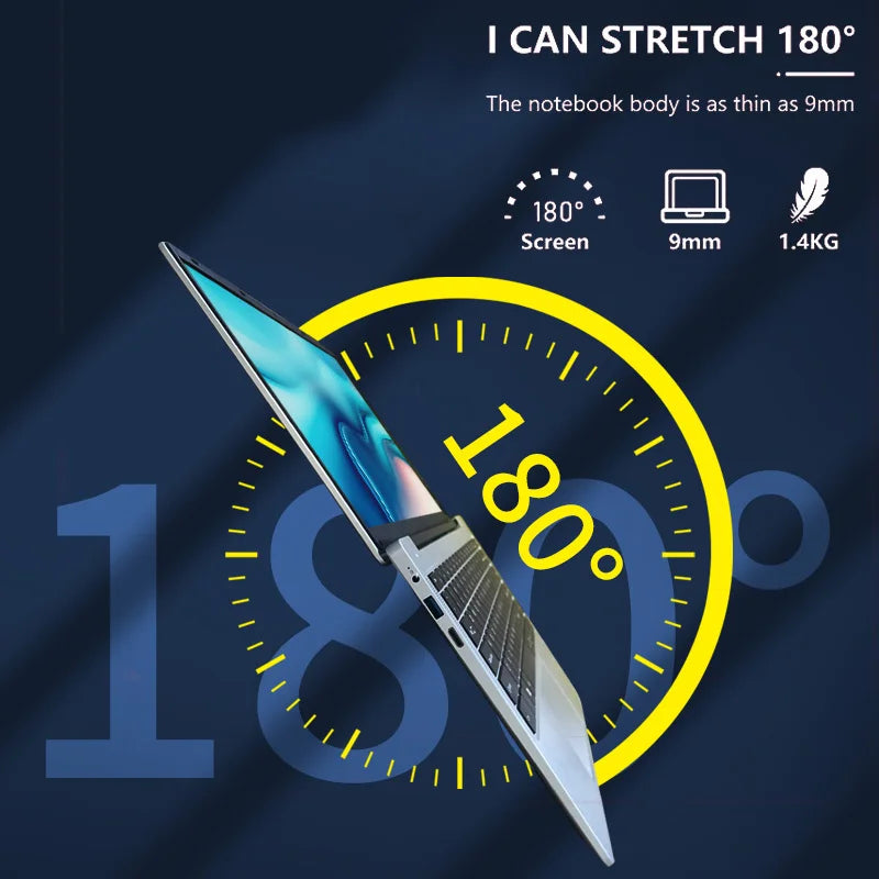 “Ultra-thin 9mm laptop with 180° screen rotation – lightweight 1.4KG design from The Elektronic Store for flexible workflows.”