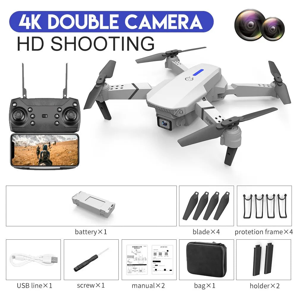 RC Drone 4K Professinal With 1080P Wide Angle