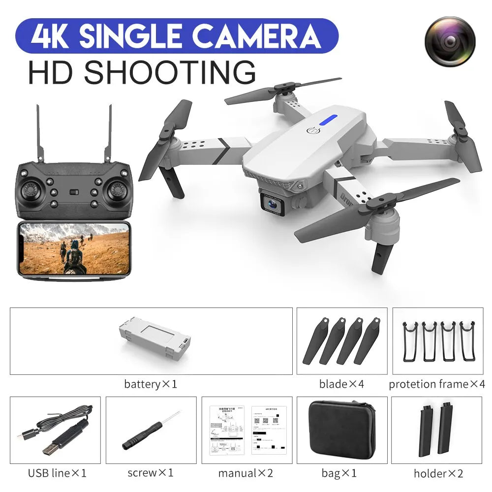 RC Drone 4K Professinal With 1080P Wide Angle