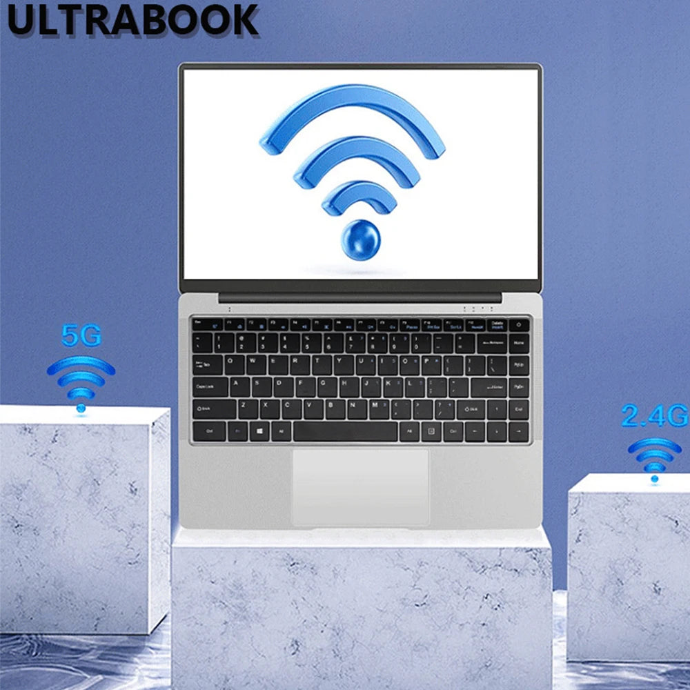 “Ultrabook with Wi-Fi, 5G, and 2.4G signal support – verified wireless connectivity from The Elektronic Store.”