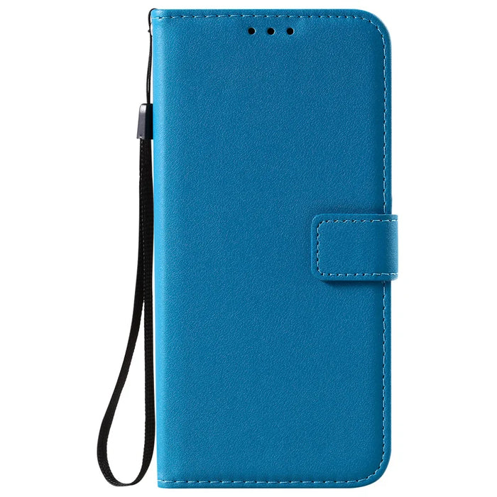 Solid Color PU Leather Phone Case For iPhone (Multi Options Available)