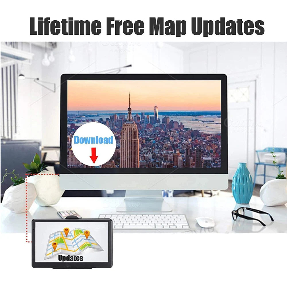 Sunshade 7 Inch Touch Screen GPS